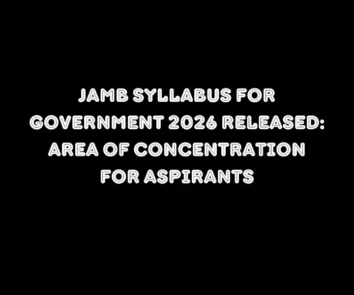 Jamb Syllabus For Government 2026