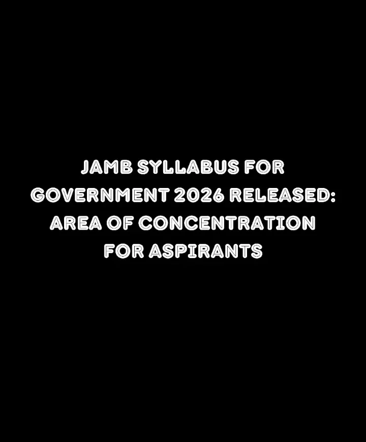 Jamb Syllabus For Government 2026