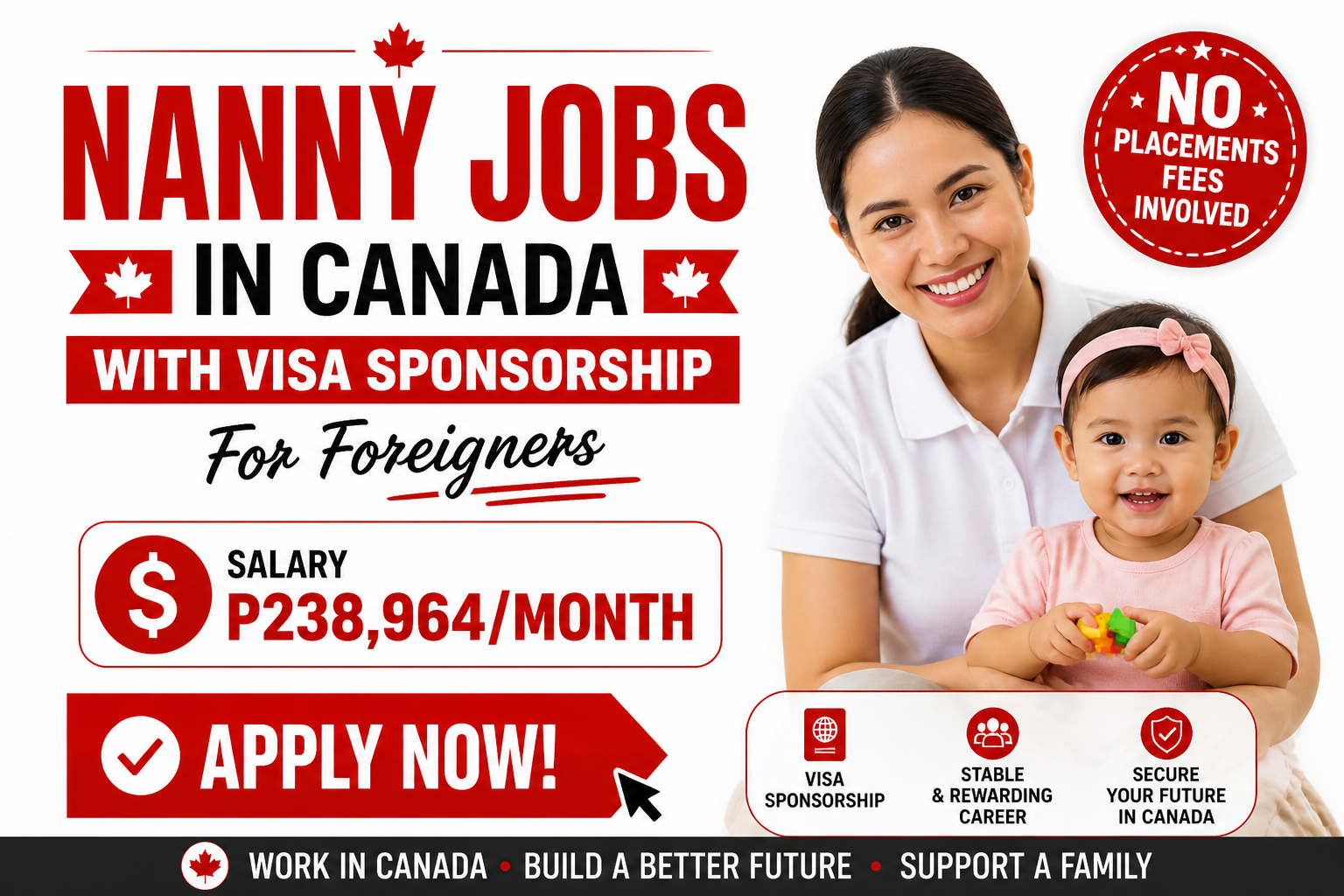 Nanny Jobs In Canada With Visa Sponsorship For Foreigners