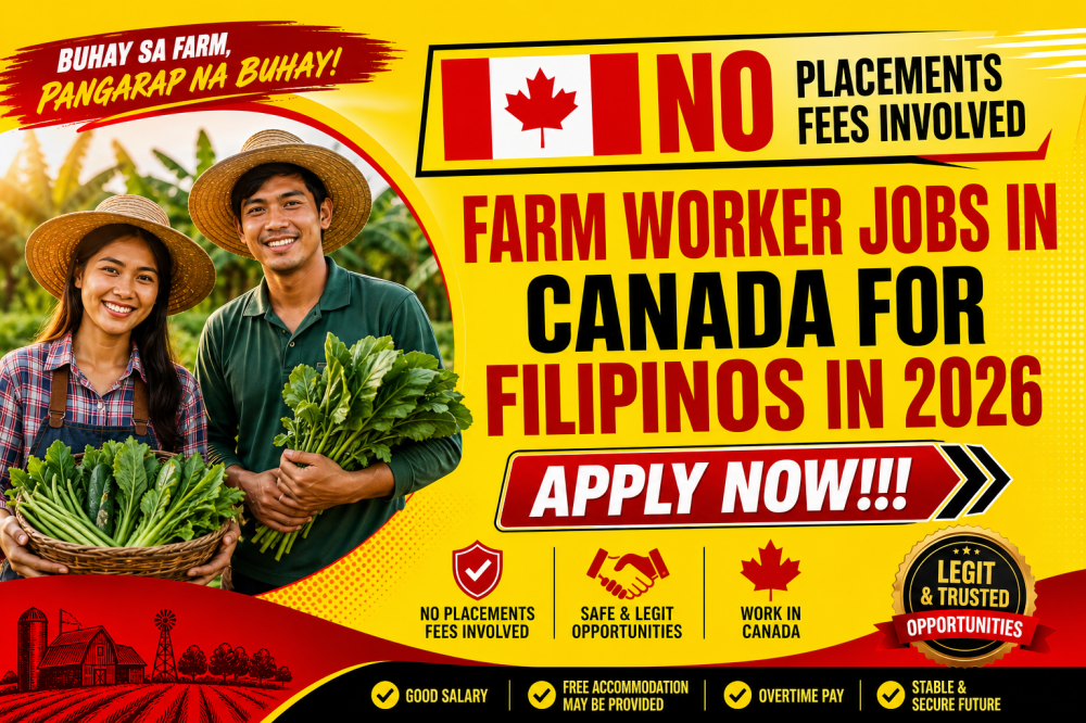 Farm Labourer Jobs in Canada with Visa Sponsorship for Filipinos