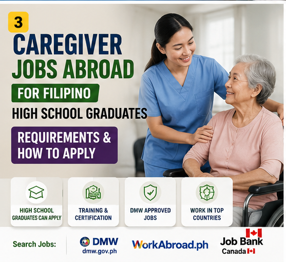 Caregiver Jobs Abroad for Filipino High School Graduates