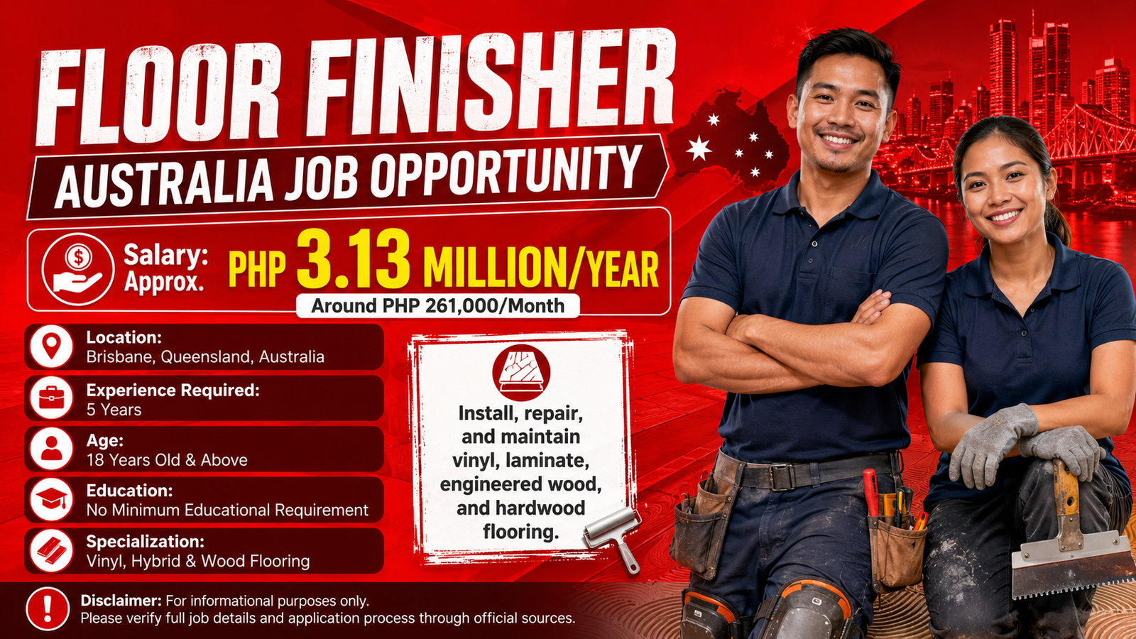 Floor Finisher Jobs in Australia