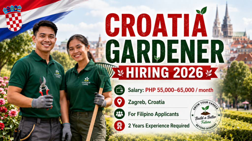 Urgent Gardener Hiring in Croatia