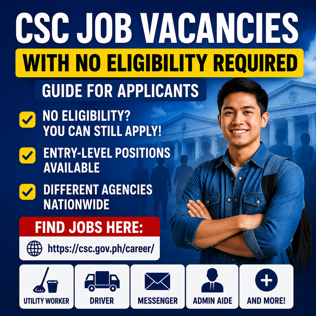 CSC Job Vacancies Philippines With No Eligibility Required: 2026 Guide for Applicants